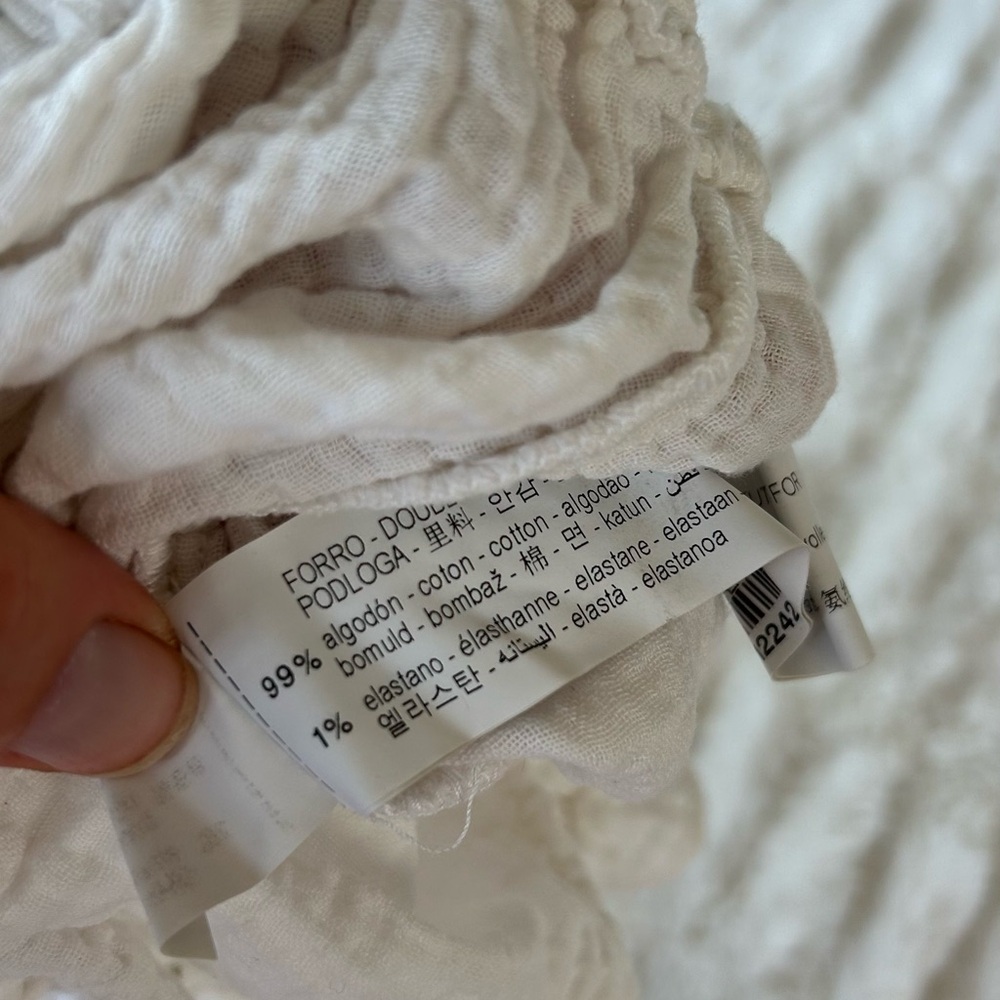 Zara White Ruffle Swing Tank - Picture 4 of 4